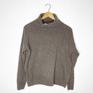Madewell Brown Turtleneck Wool Sweater Size Small